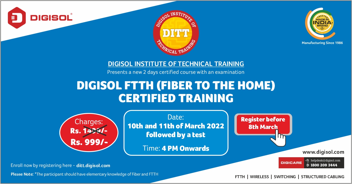 Digisol FTTH Certified Training